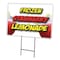 Signmission Frozen Strawberry Lemon Yard & Stake outdoor plastic coroplast window, 1216 Frozen Strawberry Lemon C-1216 Frozen Strawberry Lemon - alternate 1